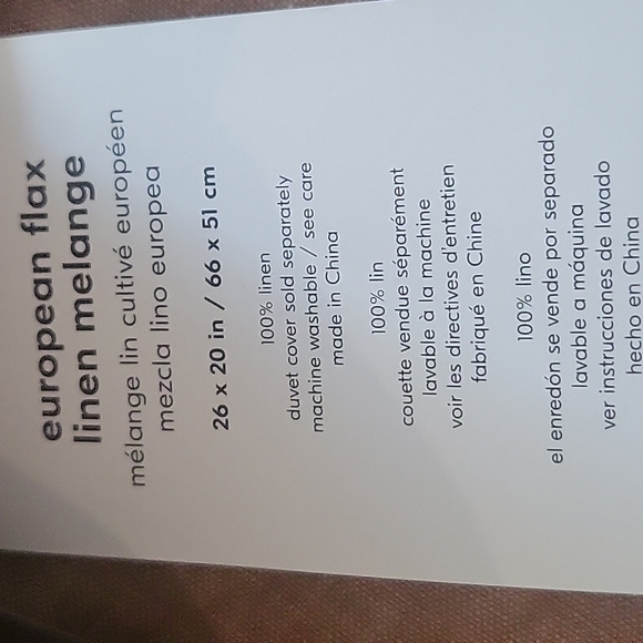 West Elm Bedding West Elm European Flax Linen Melange Standard Size Sham Poshmark